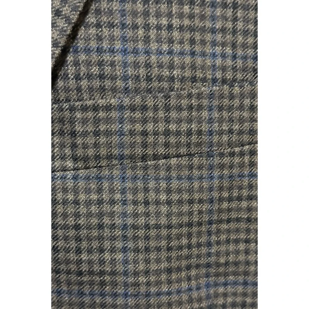 Ralph Ralph Lauren Men's Sport Coat Jacket 48R Brown Blue Check Wool EUC‎